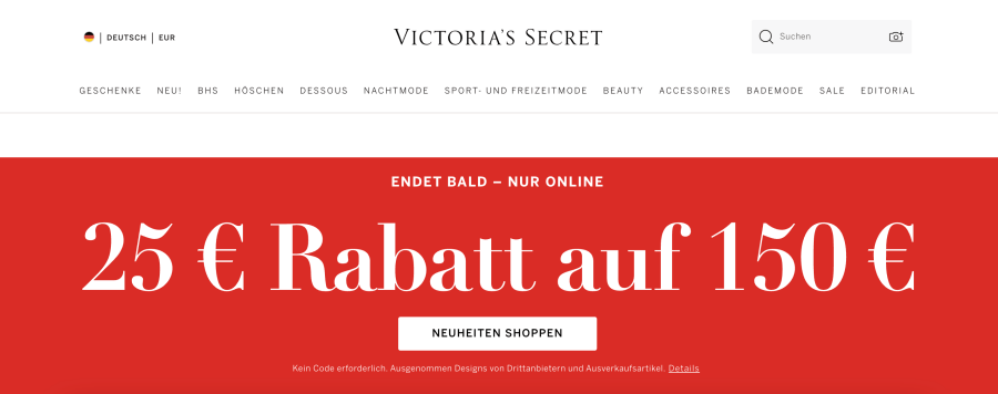 VictoriasSecret Online shop